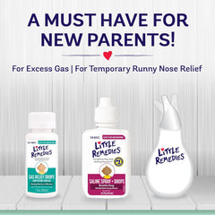 , New Baby Essentials Kit, 6 Newborn Essentials, Saline Nasal Spray, Gas Relief Drops, Gripe Water, Fever Reliever, & Diaper Ointment